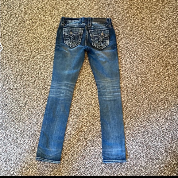 Rock Revival Jeans Rock Revival Distressed Straight Mid Rise Jeans